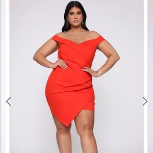 Orange/ red fashionova dress